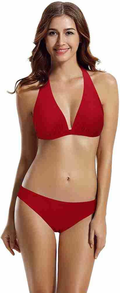 FINE STITCHING Solid Women Swimsuit - Buy FINE STITCHING Solid
