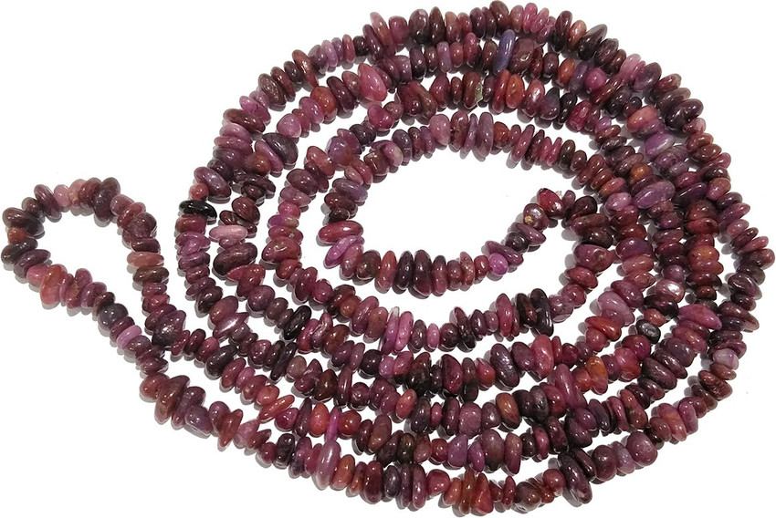REIKI CRYSTAL PRODUCTS Ruby Mala Natural Chips Beads Mala Semi