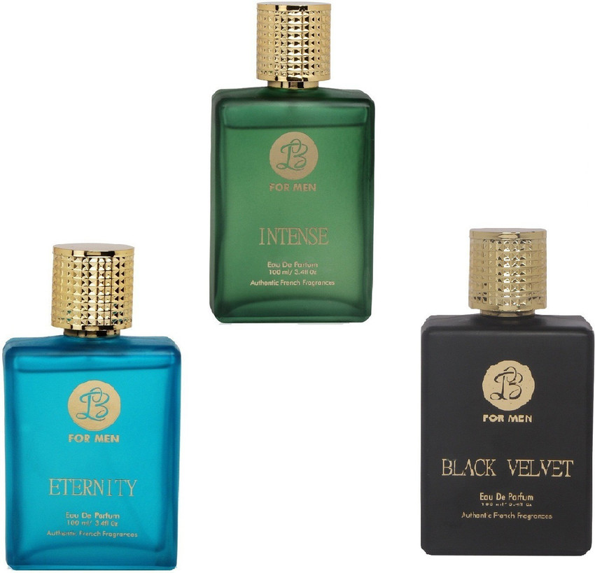Buy Lyla Blanc INTENSE ETERNITY BLACK VELVET Perfume Spray for Men Set of 3 100ml each Eau de Parfum 100 ml Online In India Flipkart