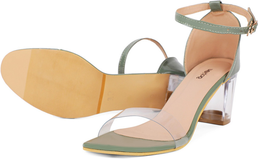 Olive green clearance high heels