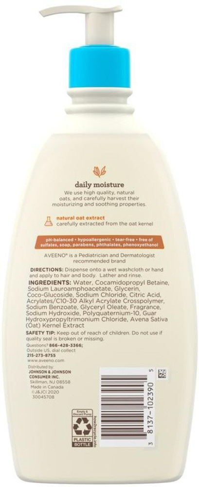 Aveeno Baby Wash Shampoo 18 Fluid Ounces Bottle Buy Aveeno