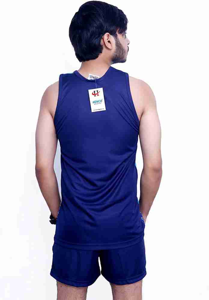 HENCO Black Sports Dress/kit (T-Shirt & Short Combo) for Kabbadi