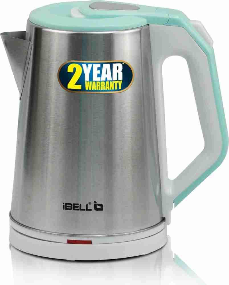 Prestige 1500-W Electric Kettle With Lid Of 1.2 L, Stainless Steel + Plastic