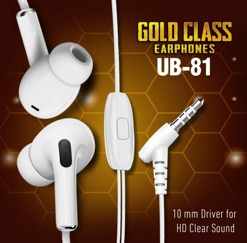 Ubon UB 81 Gold Class Earphones Wired Headset Price in India Buy