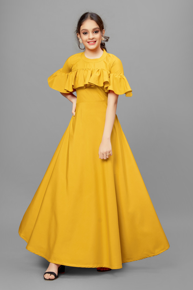 Fashion Dream Girls MaxiFull Length FestiveWedding Dress Price in India   Buy Fashion Dream Girls MaxiFull Length FestiveWedding Dress online at  Flipkartcom