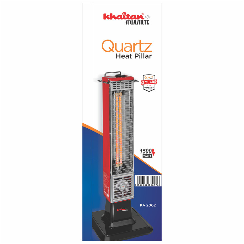 KhaitanAvaante QUARTZ HEAT PILLAR Red Quartz Room Heater Price in India -  Buy KhaitanAvaante QUARTZ HEAT PILLAR Red Quartz Room Heater online at  Flipkart.com