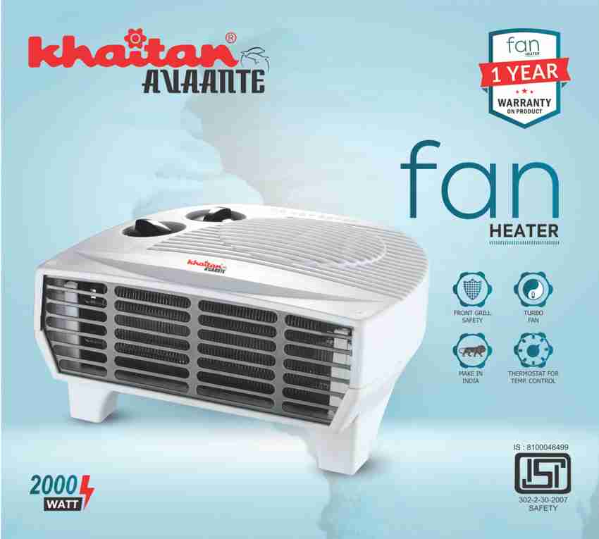 KhaitanAvaante FAN HEATER KA 2118 Fan Room Heater Price in India - Buy  KhaitanAvaante FAN HEATER KA 2118 Fan Room Heater online at Flipkart.com