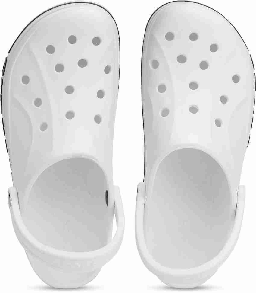 All white crocs clearance no holes