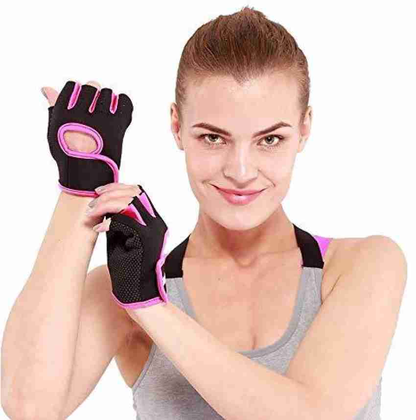 Women's Grit & Glamour Half Finger Workout Gloves