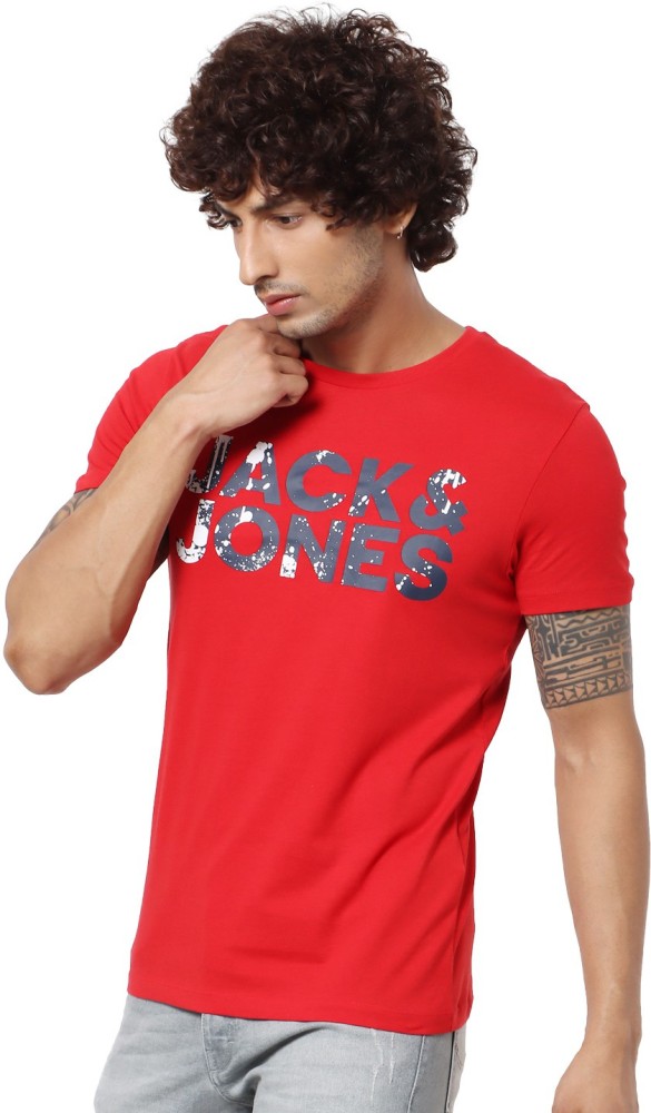 jack and jones red t shirt