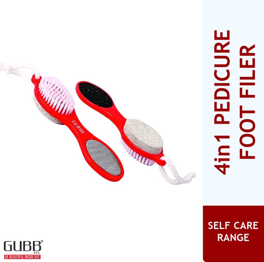 GUBB Multipurpose 4 in 1 Pedicure Exfoliator Tool with Foot