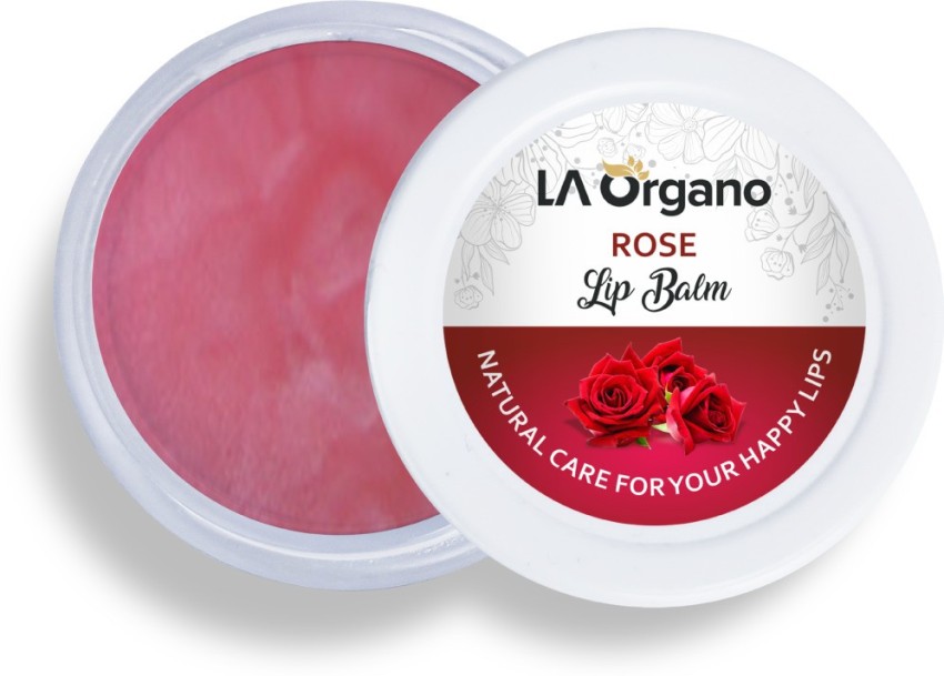 LA Organo Organic Lip Balm with Green Apple and Rose ( 10 g)