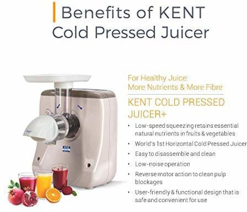 Kent cold pressed juicer shop plus