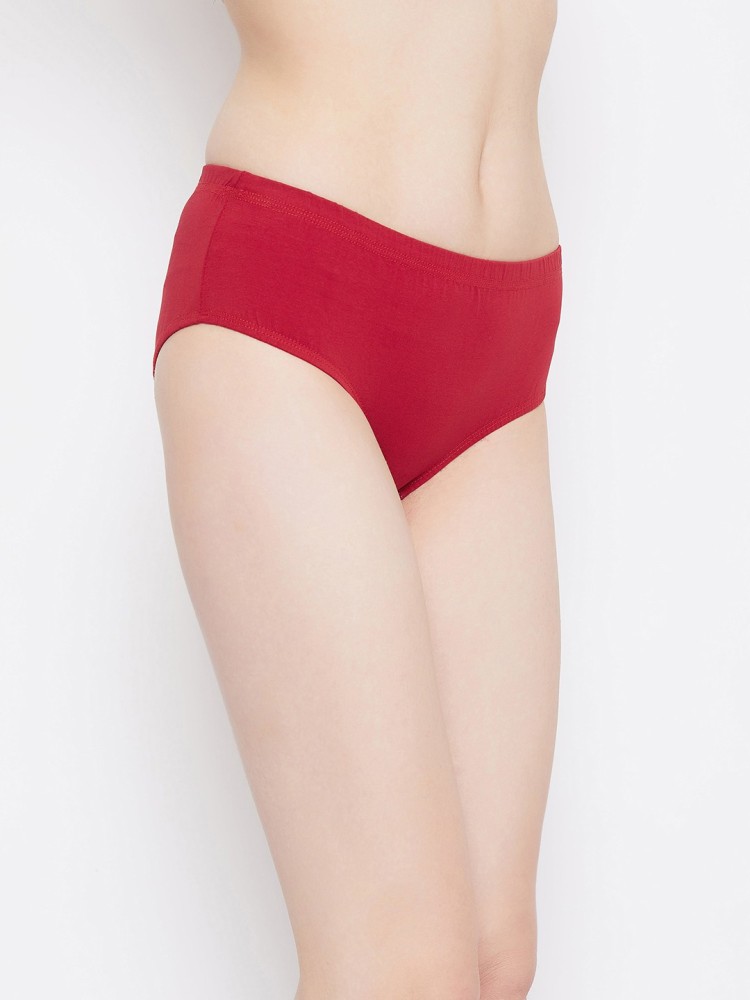 Clovia Women Hipster Red Panty - Buy Clovia Women Hipster Red Panty Online  at Best Prices in India