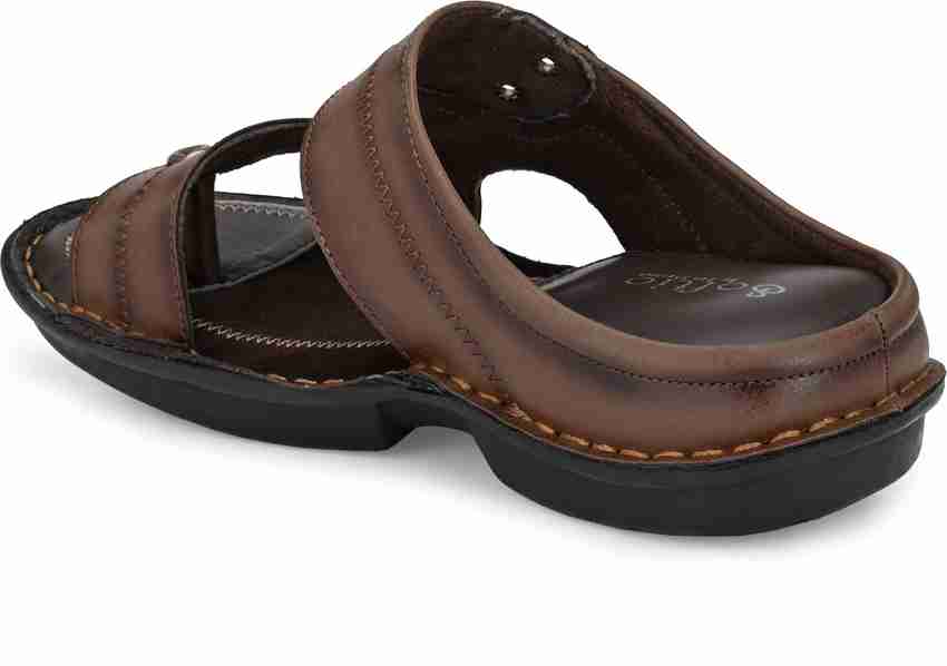 Soft leather best sale sandals mens