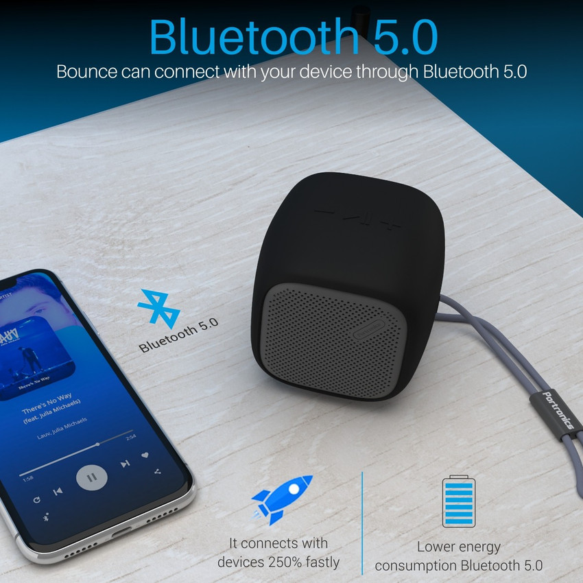 Portronics POR 939 Portable Bluetooth Speaker with FM Black 5 W Bluetooth Speaker