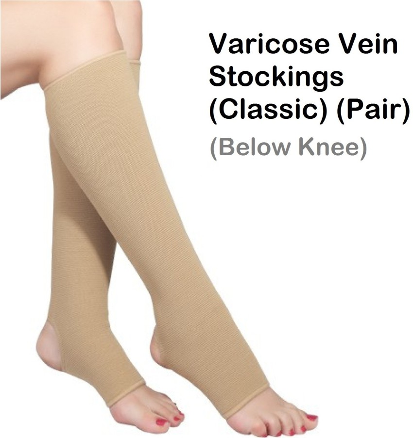 SAMSON Varicose vein Stocking (Classic Pair) Below Knee-For Pain and  Swelling(Size - S) Knee Support - Buy SAMSON Varicose vein Stocking  (Classic Pair) Below Knee-For Pain and Swelling(Size - S) Knee Support