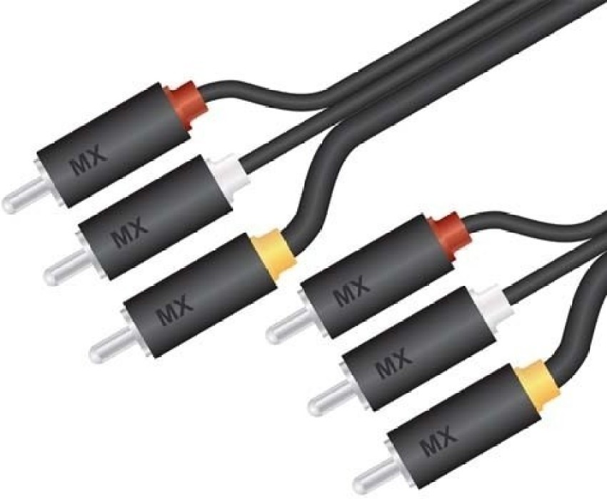 AV Cable, 3.5mm Stereo Plug to 2 RCA Plugs, High Quality - China