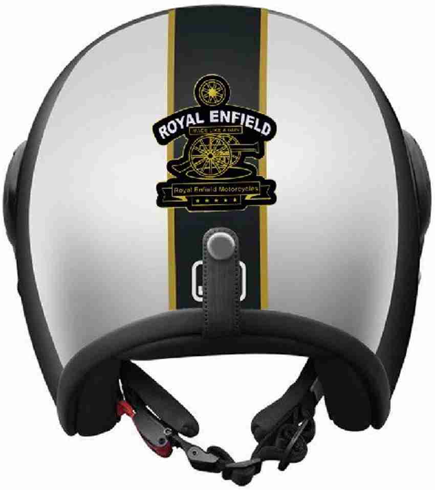 Royal enfield best sale signature chrome helmet