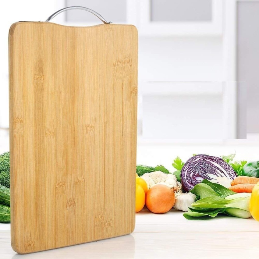 Rusabl Bamboo Chopping Board / Vegetable Cutting Board for Kitchen wit