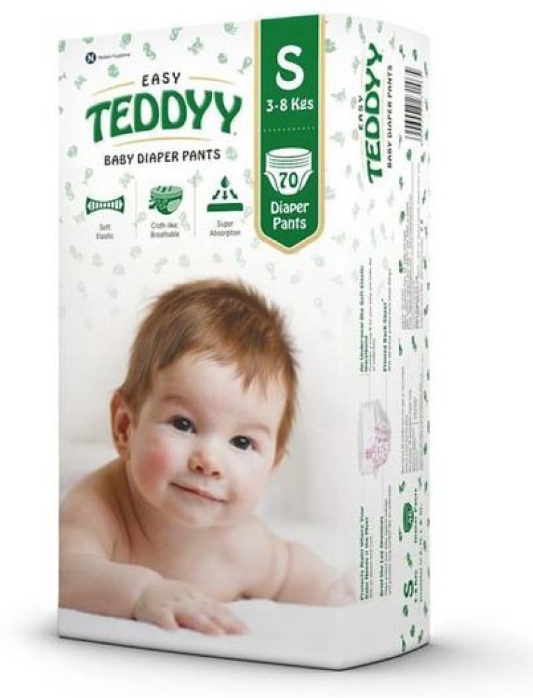 Buy TEDDYY Baby Diapers Pants Premium Small 34 Count Pack of 2 Online at  Best Prices in India  JioMart