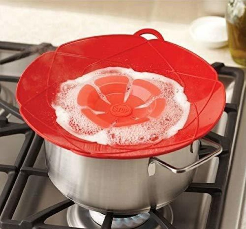 Universal Silicone Lid Spill Stopper Cover For Pot Pan Boil Over