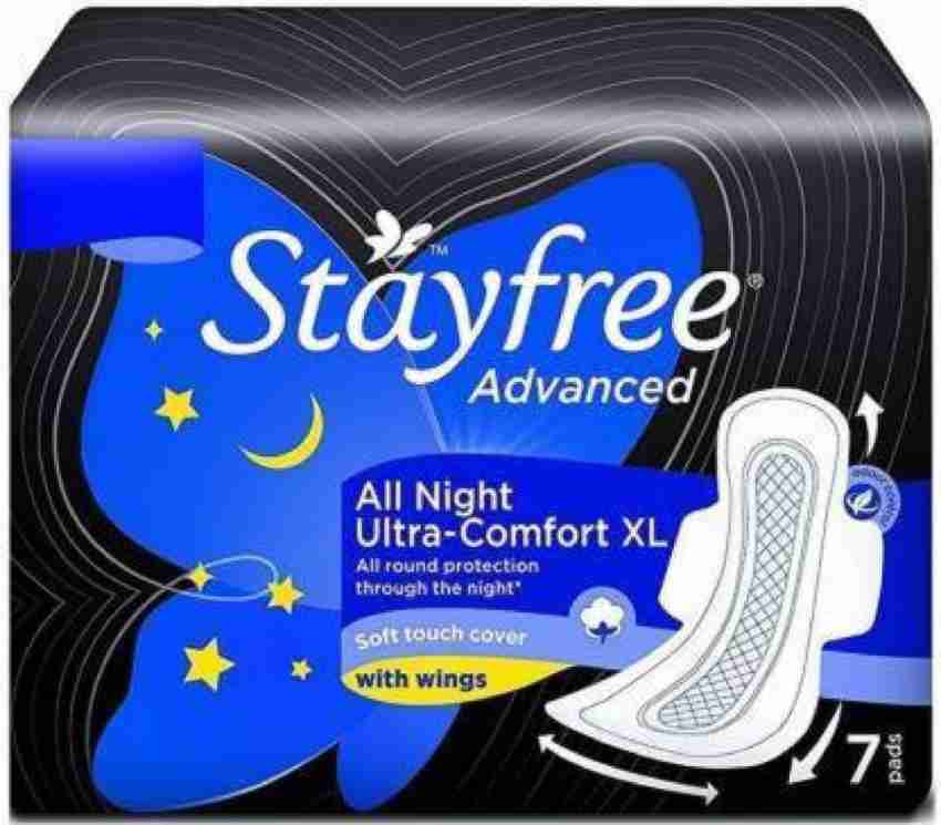 Buy Stayfree Advanced Xl Ultra Comfort Sanitary Napkins With Wings (7  Count) Pack Of 1 Online at Low Prices in India 