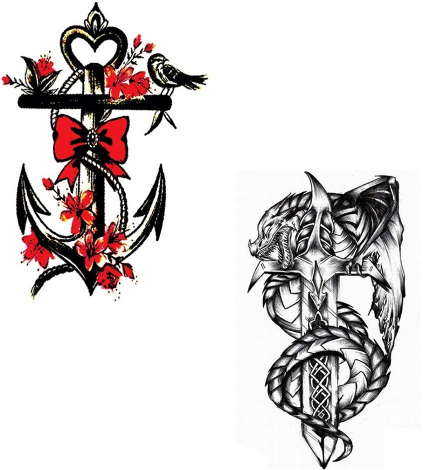 Buy Tattoo Design Tiger With Flowers Digital Download Online in India  Etsy