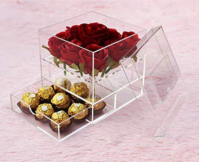 Acrylic deals gift box