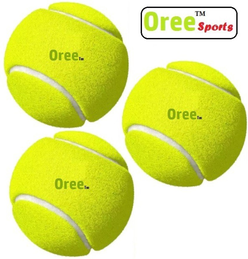 OREE Sports Light Weight (soft tennis) Cricket Tennis Ball (pack