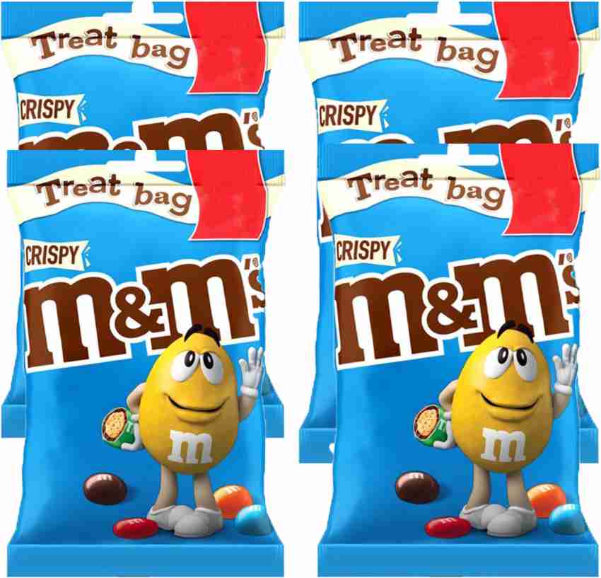 M&M Crispy Treat Bag - 77g - Pack of 8