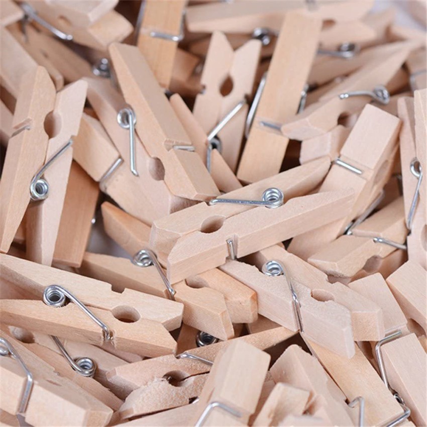 KitchenFest Mini Clothespins, Wooden Clips, Natural Tiny Wooden Clothespin  Photo Paper Pegs Hanging Mini Photo Clip Wooden Sticky Note Wooden Cloth  Clips Price in India - Buy KitchenFest Mini Clothespins, Wooden Clips