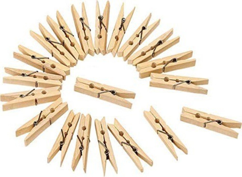 50 PCS Clothespin Craft Decoration Cloth Hanger Multifunction Natural  Wooden Clips Photo Clip Mini Clips Pegs
