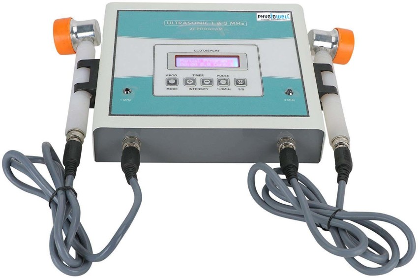 MEDGEARS Physiotherapy Equipment LCD Ultrasonic Unit Comuterised 1 Mhz &  3Mhz Ultrasound Machine Ultrasound Physiotherapy Machine