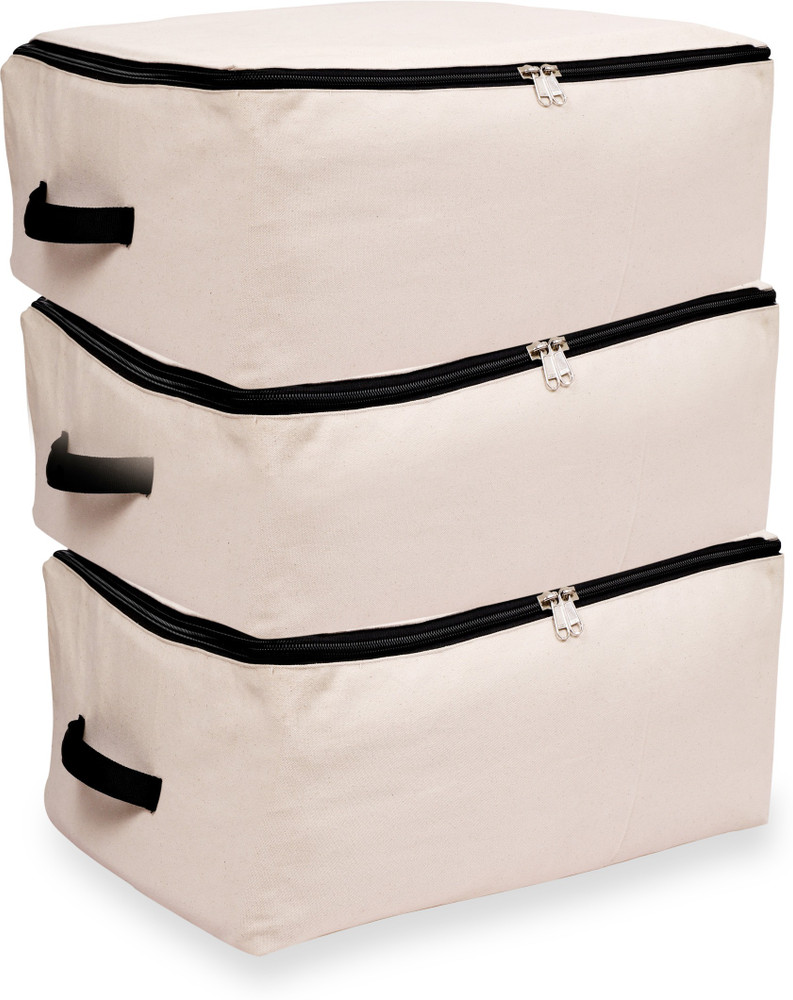 Canvas storage bags for clothes deals