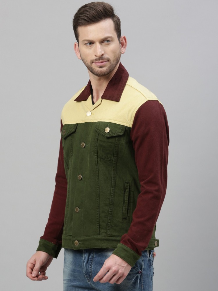 Pacsun color block denim on sale jacket