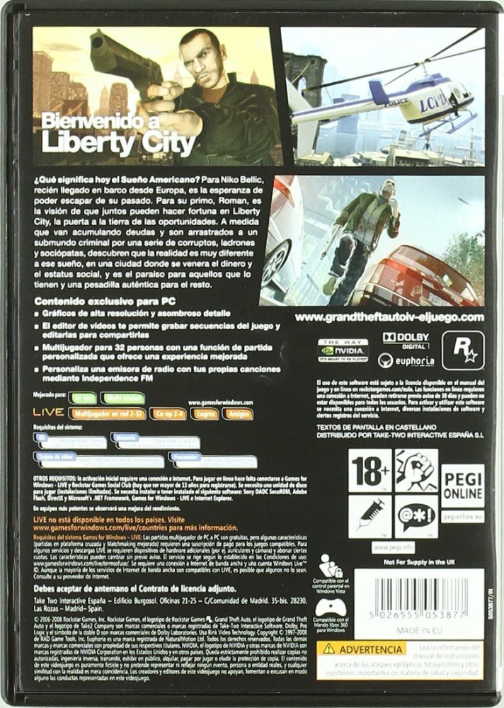 GTA 4 PC DVD Game (Full Game) Price in India - Buy GTA 4 PC DVD Game (Full  Game) online at