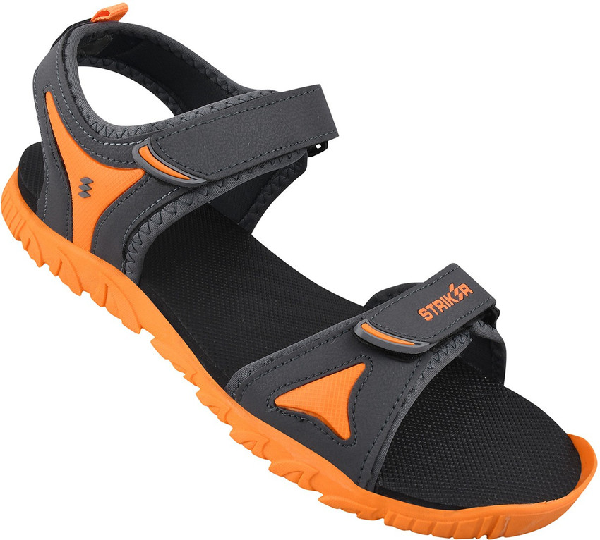 Buy STRIKER Men Orange Grey Sandals Online at Best Price