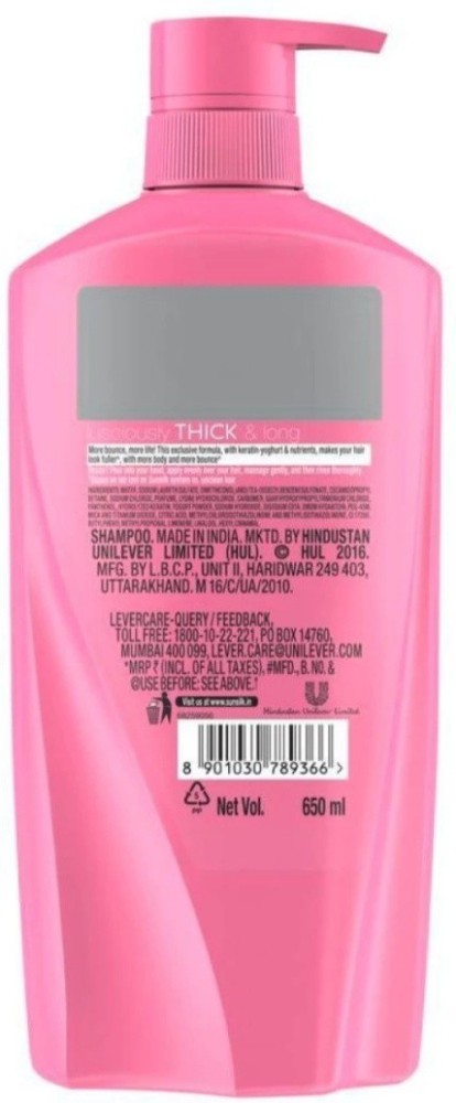 SUNSILK LUSCIOUSLY THICK & LONG SHAMPOO Imported - Price in India