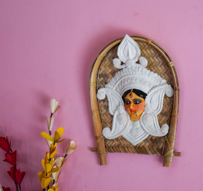 Buy Durga Pooja Theme Handpainted Wall Decor Plates Bengali Art Online in  India - Etsy
