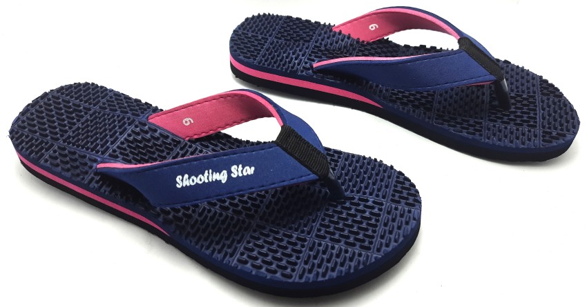 Navy discount star slippers