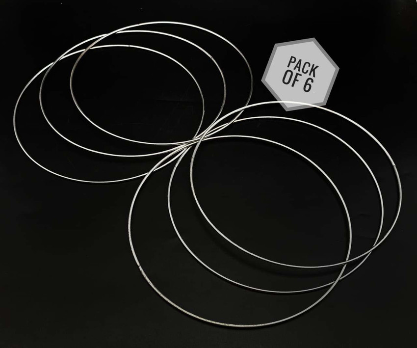6 Inch Plastic Craft Rings PUSHPA CREATION Macrame Metal Craft 6 Inch