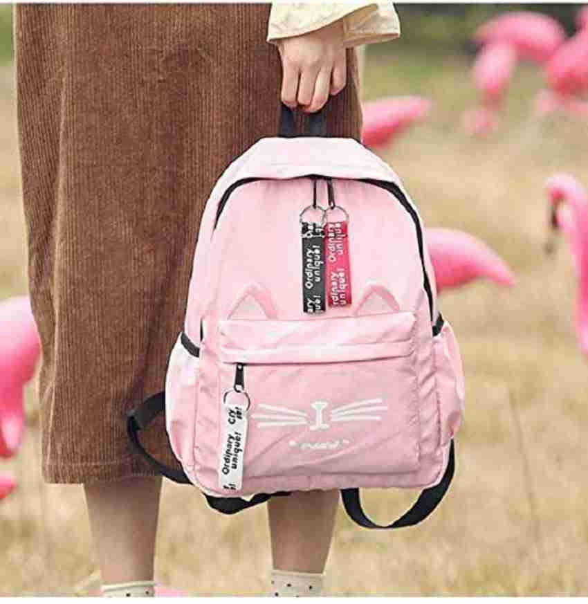 Comfabie Backpack for girls college bag for girls tuition bag casual backpack for women office bag travel bag 10 L Backpack Pink Price in India Flipkart