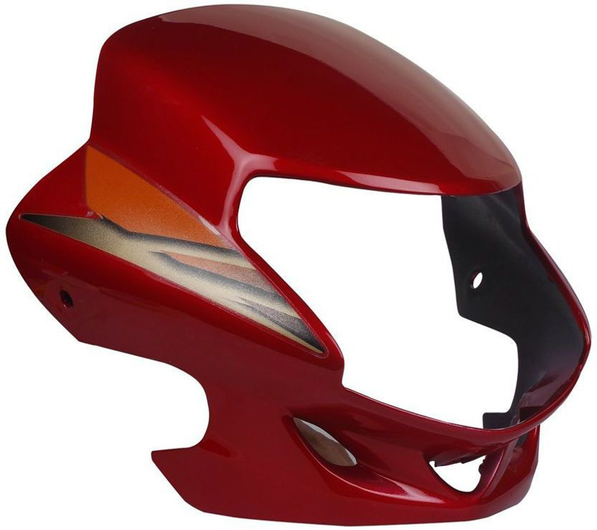 zalak HEADLIGHT VISOR FOR CD DELUXE RED ORANGE Bike Headlight