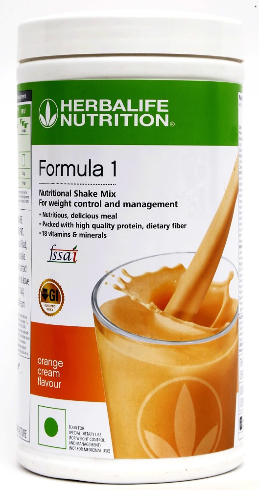 Buy HERBALIFE NUTRITION 2 PCS OF Formula 1 NUTRITION al Shake Mix CHOCOLATE  + ORANGE Flavor Online at Best Prices in India - JioMart.