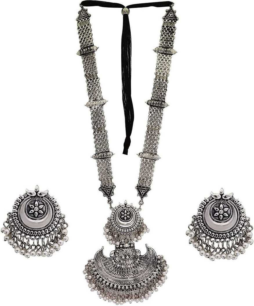 Dev Fashion Copper Silver Silver Jewellery Set Price in India Buy Dev Fashion Copper Silver Silver Jewellery Set Online at Best Prices in India Flipkart
