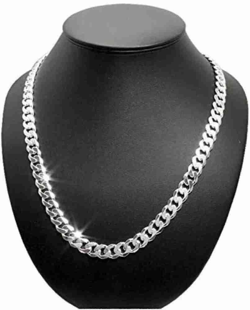 FASHION AUTHORS Made in Italy Stylish Silver Chain For Men Superior and fine Imported Quality Steel Chain Price in India Buy FASHION AUTHORS Made in Italy Stylish Silver Chain For Men