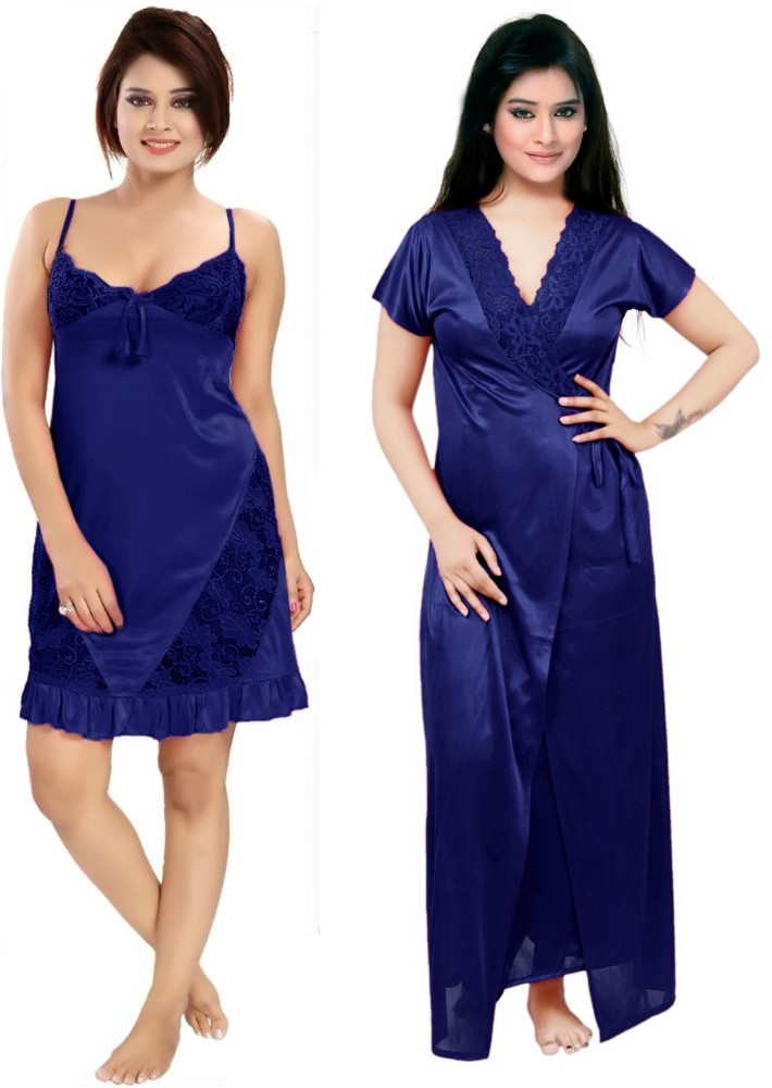 Satin nighty in discount flipkart