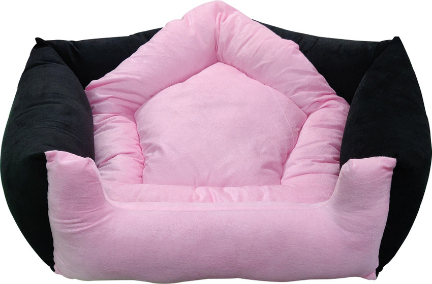 Pink crushed best sale velvet dog bed