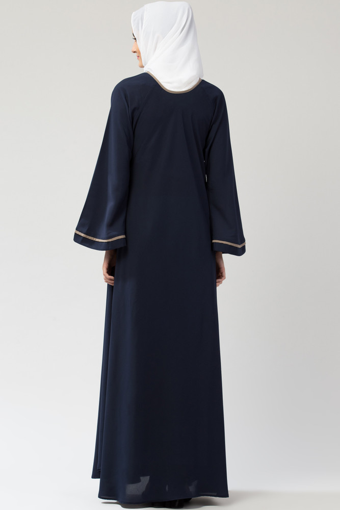 MRC WOMEN ABAYA 9149 Crepe Solid Burqa With Hijab Price in India